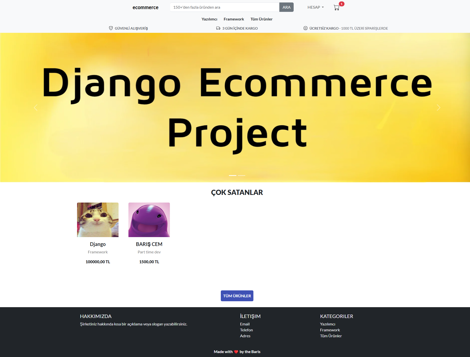 Django E-commerce Project